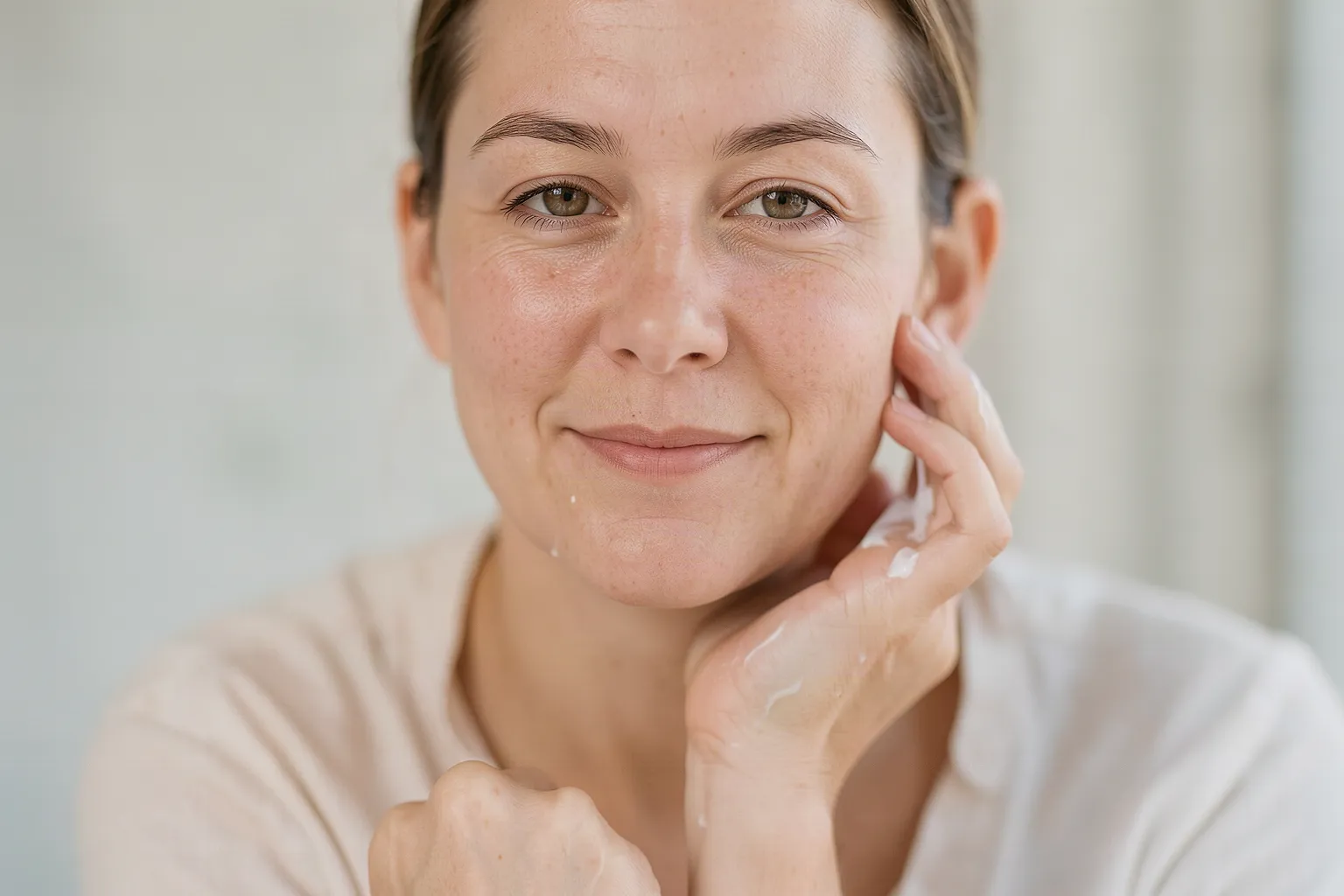 A comparison of lotion, cream, and ointment textures from lighter to richer, with common fit for face, body, hands, heels, and elbows.